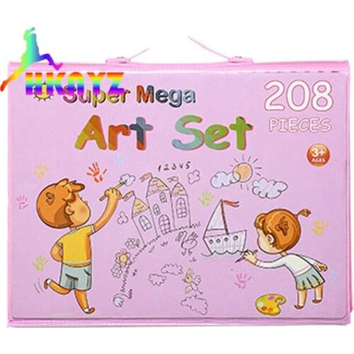 1sets Childrens Gift Color Pen Set 208 Watercolor Pen Set Paint Board Painting Set Student Gifts drawing pencil set