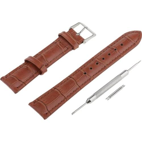 Men Women Fashion PU Leather Watch Strap Band Wristwatch Strap Replacement 18mm