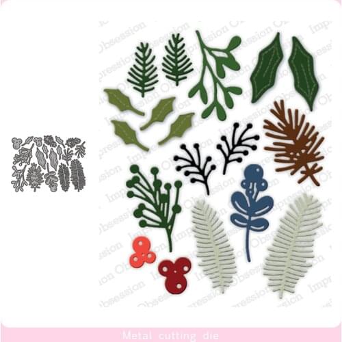 Christmas series leaves Metal Cutting Dies for DIY Scrapbooking Photo Album Decorative Embossing Paper Card Crafts Die Cut 2019