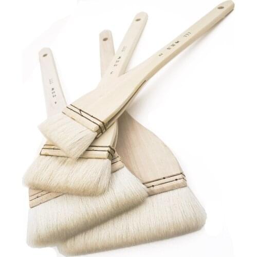 Wool Board Brush Row Brush Shading Paint Brush Wooden Handle Watercolor Brushes For Acrylic Oil Painting School Art Suppliy