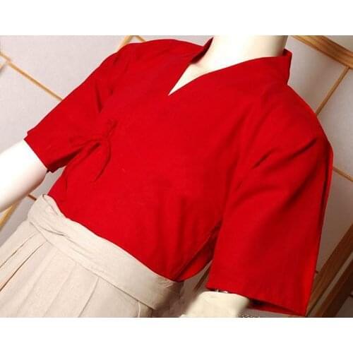 Japanese kendo red linen kendo coat kendo suit jacket kung fu martial arts Aikido uniforms