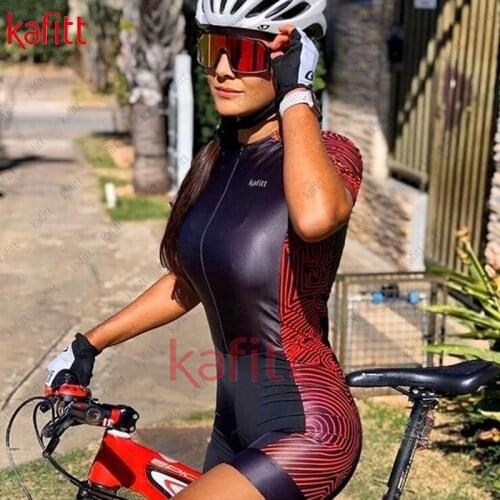 Kafitt Cycling Womens Cycling Jersey Top Set Triathlon Complete Cycling Retro Cycling Jersey Free Shipping Tights blouses