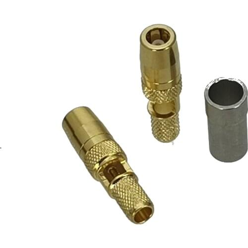10PCS SMB female jack window crimp for RG58 RG142 LMR195 RG400 Cable RF Coaxial connector