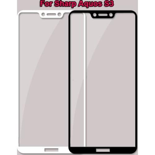 2PCS 3D 9H Tempered Glass For Sharp Aquos S3 Full Coverage Screen Protector Protective Film For Sharp Aquos S3 Smartphone Glass