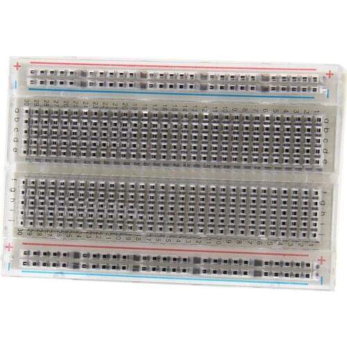2 Pcs/Lot Transparent 400 Points (Pins) Solderless Mini Breadboard