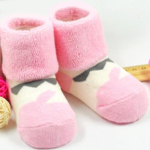 3Pair Infant Baby Children Socks 100% Cotton Lovely Infant Newborn Antiskid Sock Suitable 3M-3 Year Kid Childrens Clothing