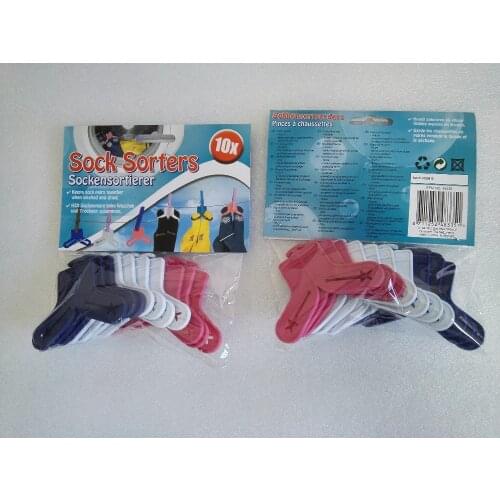 30 Pcs/Set SOCKS CLIP Sock Holder Colorful Sock Organizers Sorters Locks Clips Laundry