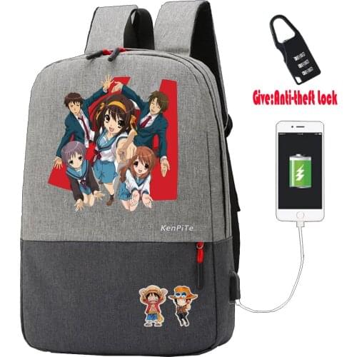 Anime High School DxD Backpack student book Bags teenagers USB Charging Anti-theft Knapsack UNISEX Laptop bag Travel backpack