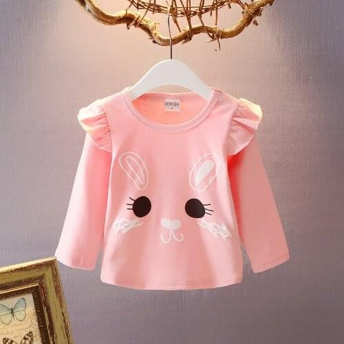Long Sleeve Children T-Shirts Cotton Girl T Shirt Kids Shirt Autumn Toddler Girls Tops 1-4Years Toddler Clothes Boutique Outfits