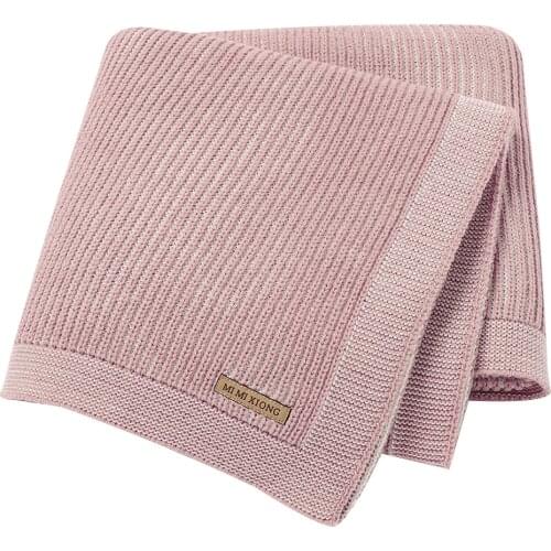 Baby Blankets Knitted Newborn Infant Bebe Girls Stroller Bedding Sleeping Covers Toddler Boys Muslin Swaddle Wrapper Plaid Quilt