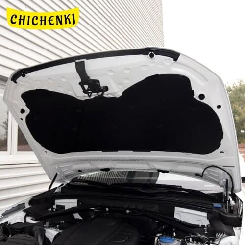 For Audi Q5 8R 2008-2017 Car Heat Sound Insulation Cotton Front Hood Engine Firewall Mat Pad Cover Noise Deadener Accessories