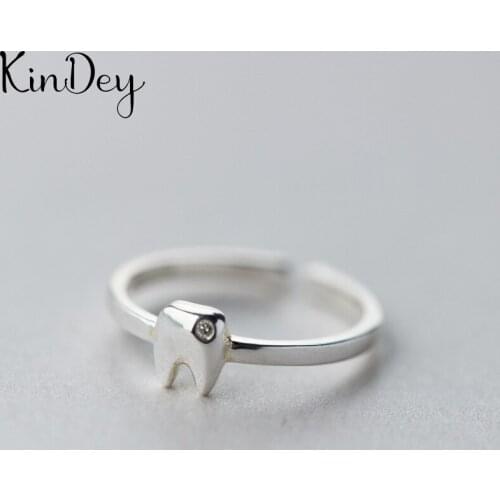 Personality Boho Tooth Rings For Women Charm Wedding Jewelry Adjustable Antique Finger Ring Anillos