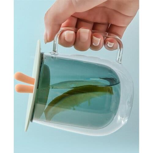 Creative Cute Rabbit Ears Leakproof Cup Lid Silicone Cup Lid Dustproof Cover Teacup Lid Glass Mug Cup Lid Dust Cover