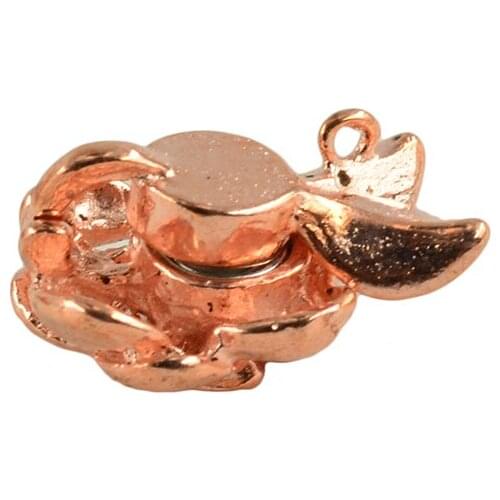 5 Sets Flower Design Brass Magnetic Clasps for Bracelet Necklace Making