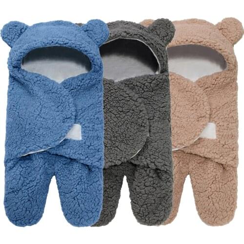 Cute Baby Items Newborn Plush Nursery Swaddle Blankets Soft Infant Boys Girls Clothes