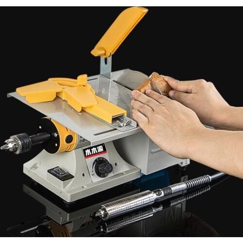 Woodworking multi-function electric grinder polishing machine drilling saw tool mini desktop small jade carving machine