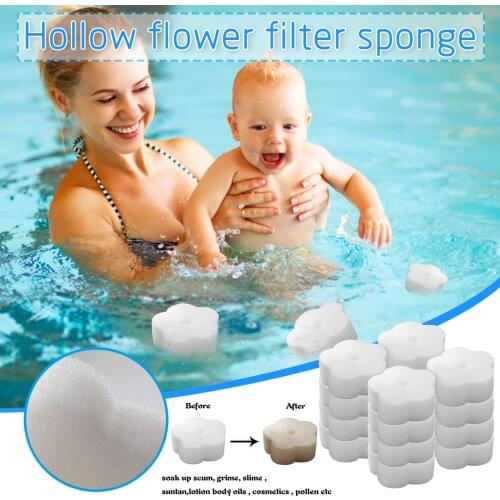 Swimming Pool Filter Foam Reusable Washable Pool Oil Absorbing Sponge White Cleaner Foam Block Pool Cleaning Tool Accessories