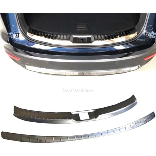 Car Stainless Steel inner outside Rear bumper external trim plate inner trunk pedal For Mazda CX-9 CX9 2017 2018 2019 accessorie