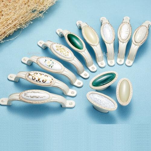 New Drawer Cupboard Hardware Pull Modern Zinc Aolly Silver Black Door Closet Handle Mirror Kitchen Cabinet Pulls Dooroom Knob