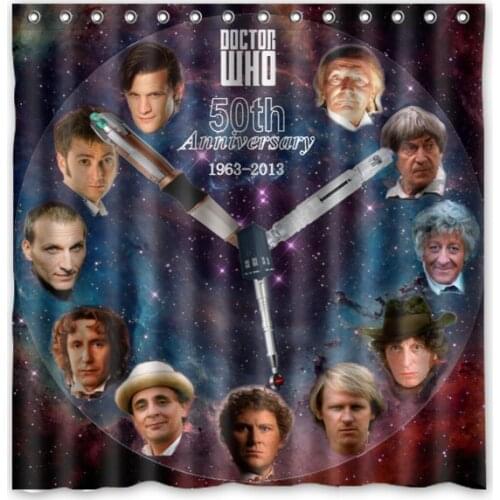 New Doctor Who Waterproof Shower Curtain Eco-friendly Washable Bath Curtains With Rings Home Decor Drop Shipping