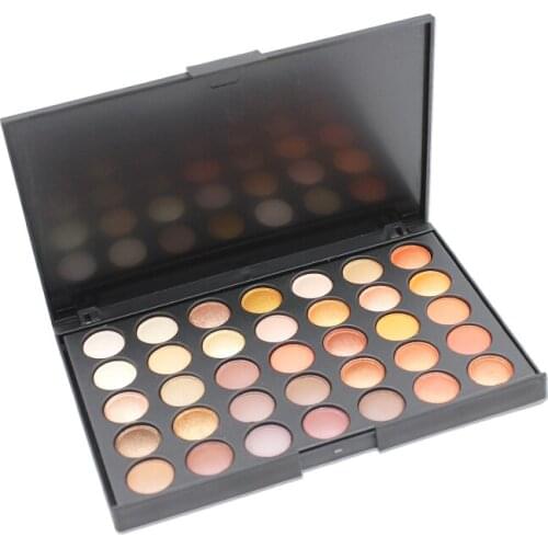 35 Color Eyeshadow Palette Silky Powder Smoky Warm Matte Shimmer Eye Shadow Luminous Long-lasting Natural Shimmer Cosmetics