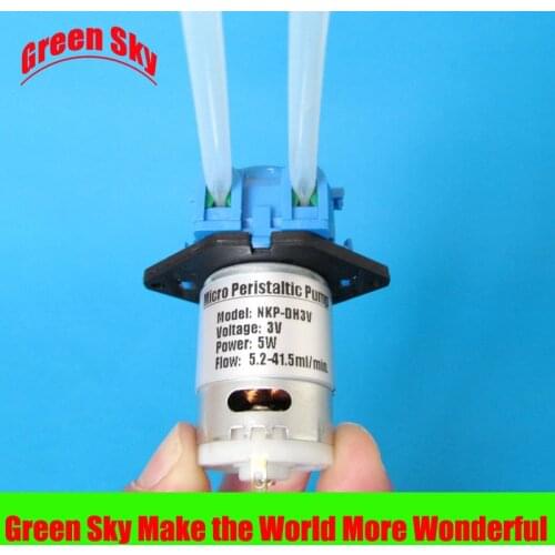 High quality 5.2~20ml/min dc 3v/6v/12v/24v peristaltic pump