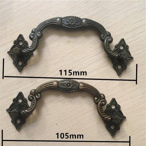 Plastic Box Holder,Suitcase Holder Arch Furniture Hardware Handle,Vintage Cabinet Pulls,Bronze Tone,30Sets