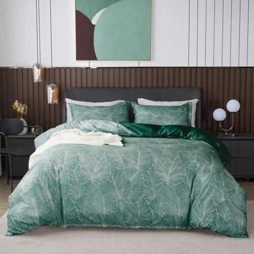 Leaf Bedding Set Pillowcase Plant Modern Simplicity Duvet Cover No Bedspreads Bed Linen Size Single 135x200 Family Bedclothes