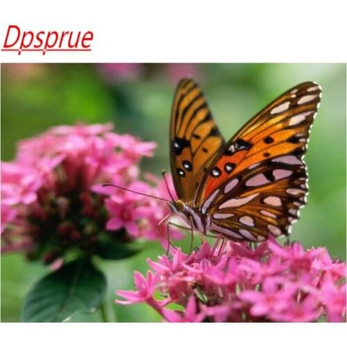 Dpsprue 5D Full Square Round DIY Diamond Painting Cross Stitch Moon Animal Butterfly 3D Embroidery Diamond Mosaic Home Decor
