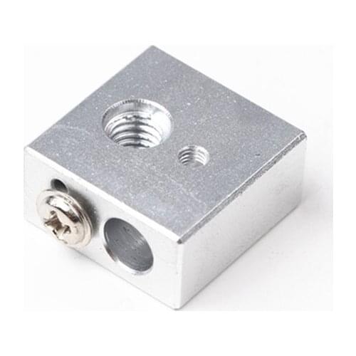 1pcs 20*20*10MM all Aluminium Heat Block for MKbot MK7/MK8 Extruder Creality 3d printer Parts