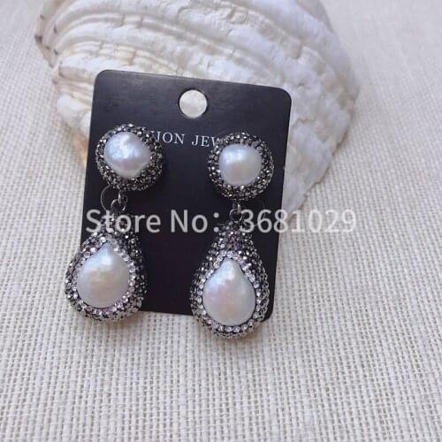 Simple and fashionable 2018 pearl earring with earring accessories