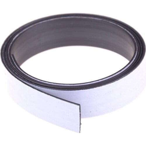 1 Meter/lot Anisotropy Rubber Magnet 10*1 mm with 3M self Adhesive Flexible Magnetic Strip Magnet Tape width 10mm thickness 1mm