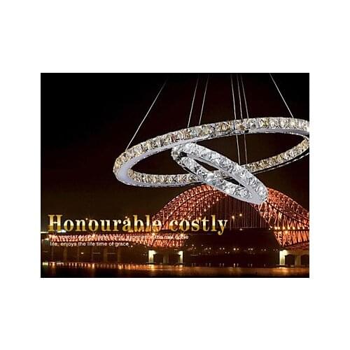 Luxury Modern LED Droplight Lustre K9 Crystal Pendant Light Fixtures For Living Dining Room Hanging Lamp Indoor Lighting