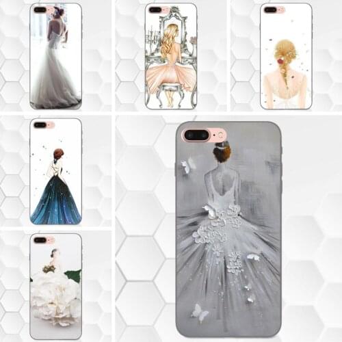 Special Offer Luxury Mobile Phone Shell For Samsung Galaxy A3 A5 A6 A6s A7 A8 A9 Star Plus 2016 2017 2018 Wedding Dress Girl