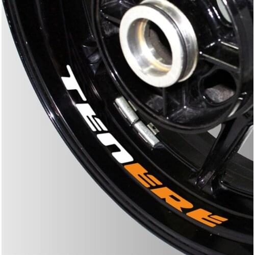 New Motorcycle Reflective wheel Tire logo creative stickers rim inner Decorative decals For YAMAHA TENERE 250 660 700 tenere1200