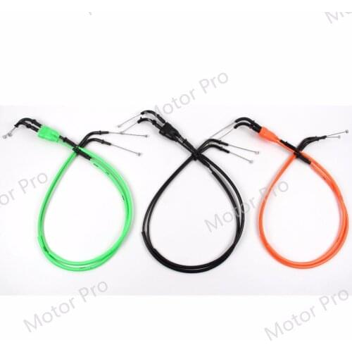 Throttle Cable For Kawasaki Z1000 2007 2008 Stainless Wire Line Rubber Motorcycle Replacement Accessories Z 1000 07 08 Green