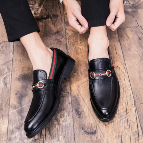 Men Leather Casual Shoes Classic Genuine Leather Men Luxury Shoes Mens Slip On For Fashion Loafers Casual Mens Black Formal