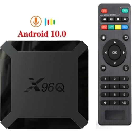 X96Q Android 10.0 Smart TV Box Allwinner H313 Quad Core 4K Youtube Set Top Box x96 mini Media Player Support Voice Control x96q