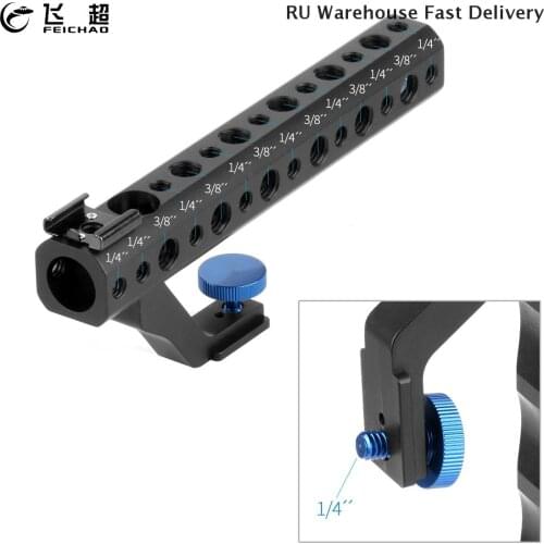 Top Handle Grip for Camera Cage Rig Cheese Mount 1/4 3/8 Quick Release Cold Shoe Adapter for GH5 GH5S XT3 XT2 for Gopro Hero 9 8