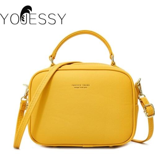 YOJESSY Vintage Crossbody PU Leather Cell Phone Shoulder Bag Messenger Bags Fashion Daily Use For Women Wallet HandBags