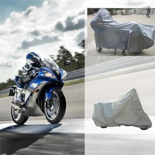 Waterproof Dustproof Breathable Breathable Full Protective Anti UV Motorcycle Covers Silver Motorcycle Hood Scooters Covers