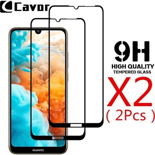 9H Tempered Glass For Huawei Y6 Pro 2019 Case Screen Protector Full Cover Glass Mobile Film For Huawei Y7 Pro Y6Pro Y7pro 2019