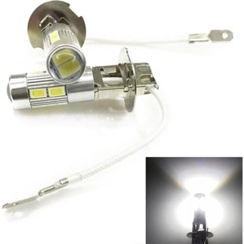 1pc 12V LED Bulb H3 10-SMD 5630 Headlight Kit High Beam Bulb Car Driving Fog Light White