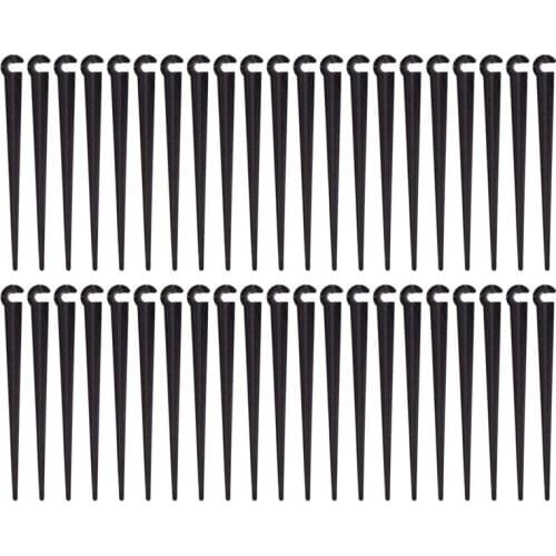 200Pcs Irrigation Drip Support Stakes for 1/4-Inch Tubing Hose Flower Beds, Vegetable Gardens, Herbs Gardens