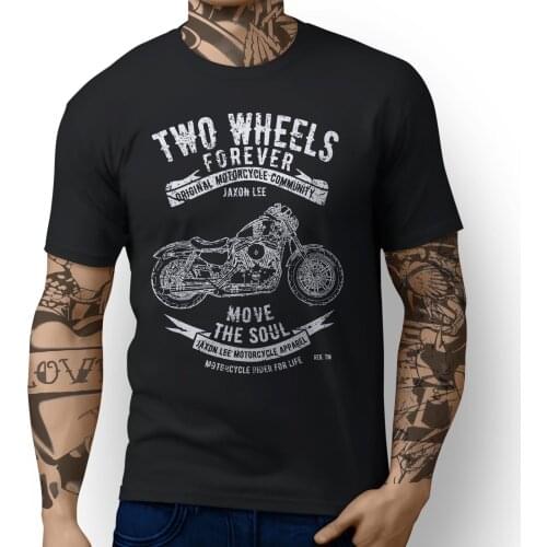 2019 Fashion Free shipping American Classic Motorbike Forty Eight inspired Motorcycle Fan Art Tee shirt