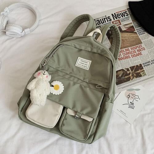 2020 Women Backpack School Bags for Teenage Girls student backpack Pink Capacity Bookbags Preppy Style SchoolBag Female