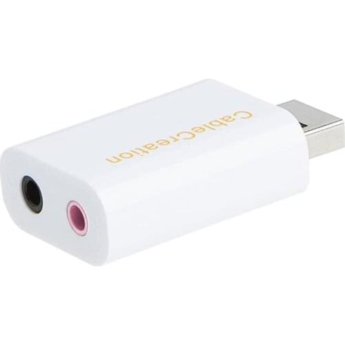 USB Audio Adapter with 3.5mm Jack,USB External Stereo Sound Card with 3.5mm Earphone and Microphone for PS4, PS5, Windows, Mac