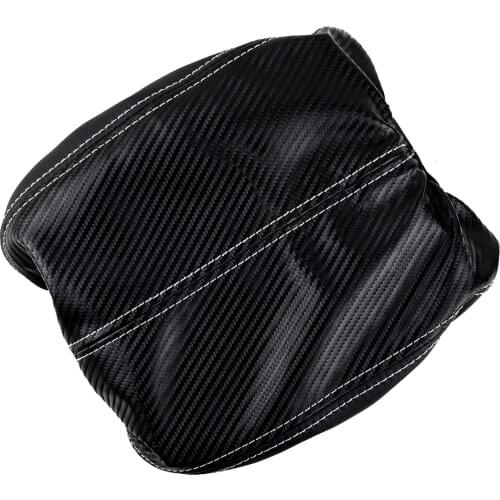 Car Artifical Leather Armrest Box Cover Center Console Lid Case Carbon Fiber Style Fit For Honda Accord 2012 2011 2010 2009 2008