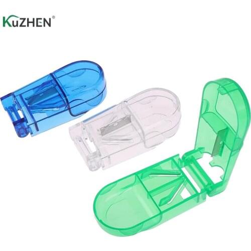 Pill Case Folding Vitamin Medicine Drug 4 Colors Pill Box Case Organizer Tablet Container Cutting Drugs