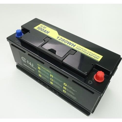DIN 77L Bluetoo BT 12.8V 100Ah Lifepo4 Battery 150A continuous discharge with Smart BMS low temperature heating systefor RV